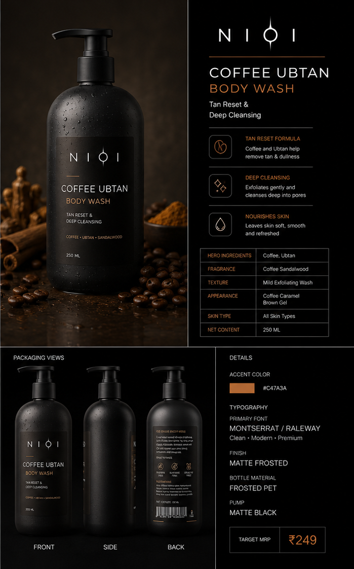 Coffee Ubtan Shower Gel product image