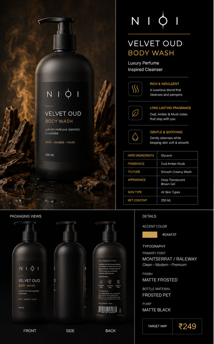 Velvet Oud Shower Gel product image